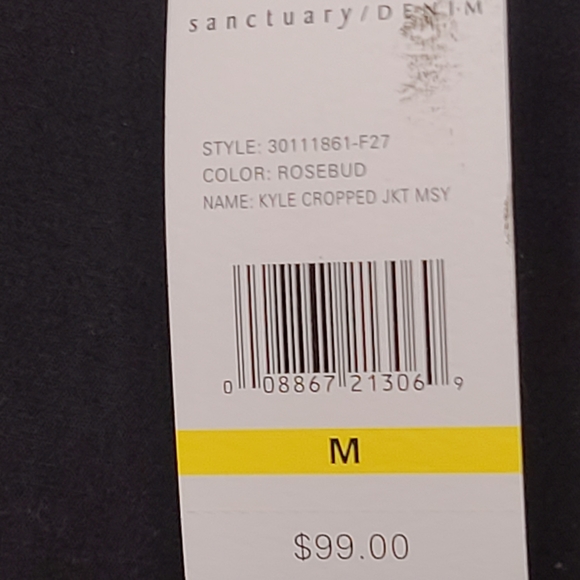 NWT - PINK DENIM JACKET BY SANCTUARY - Picture 8 of 16